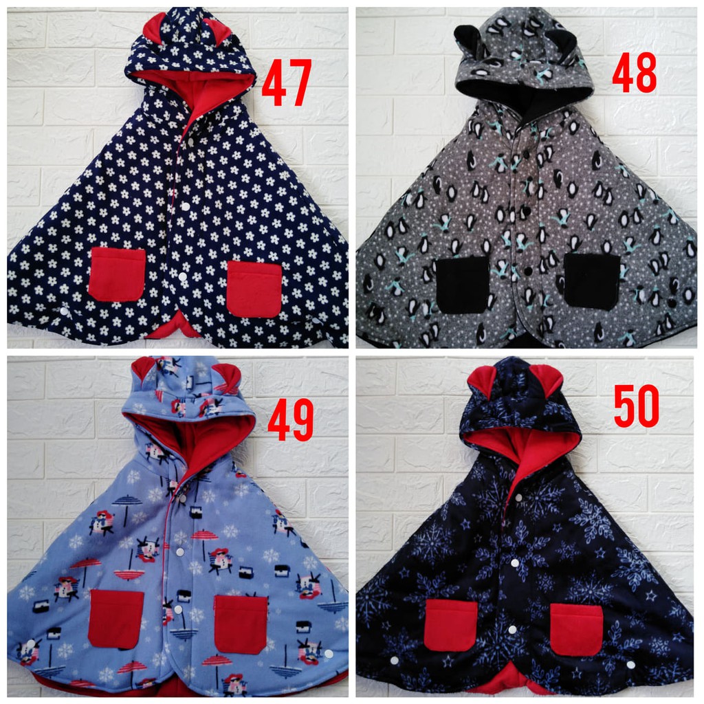 Babycape Selimut Jaket Bayi Multifungsi Baby Cape Mantel Motif Seri 39 sd 81