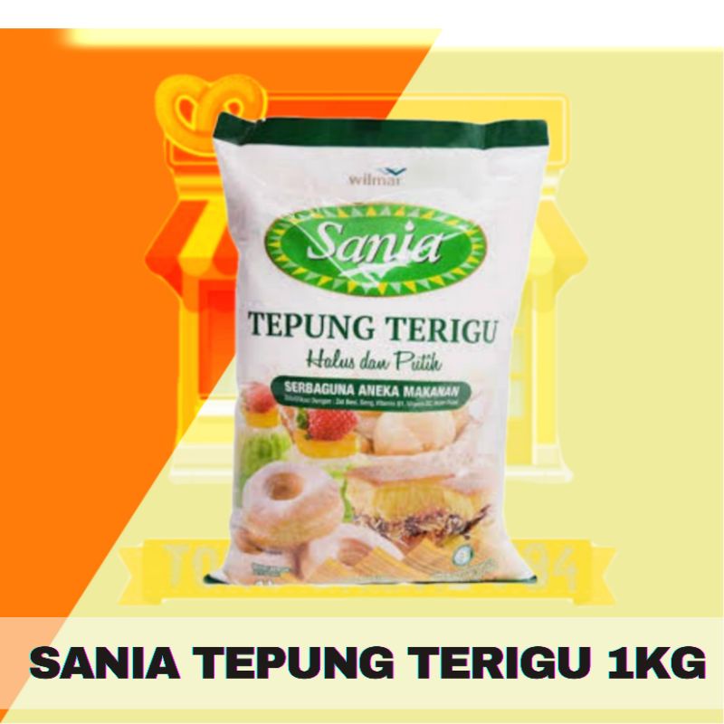 

Sania Tepung Terigu 1kg / Tepung Terigu Serbaguna Sania 1kg