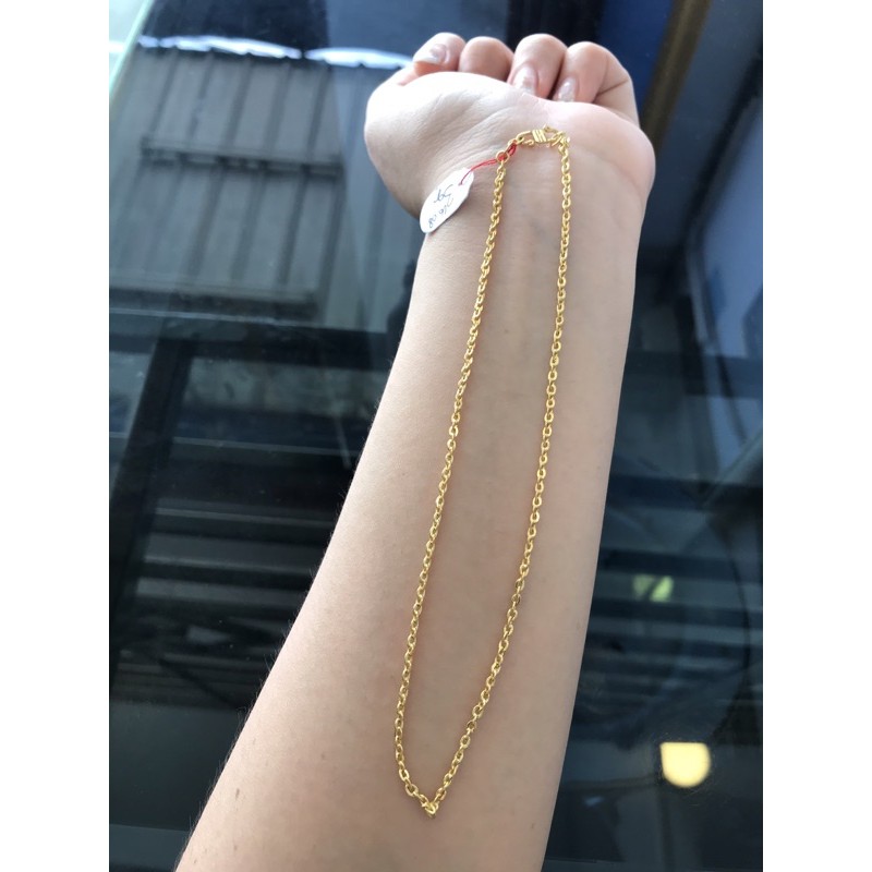 Kalung nori anak polos emas kadar 300