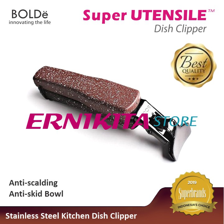 BOLDe DISH CLIPPER - Penjepit Anti Panas utk Mangkok, Piring dan Panci