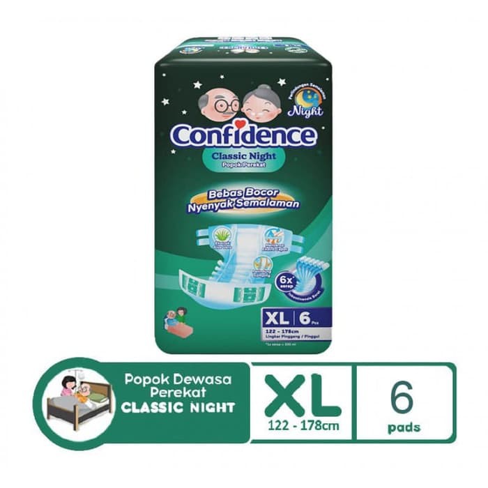 Popok Dewasa Confidence adult Diapers L7 / XL6