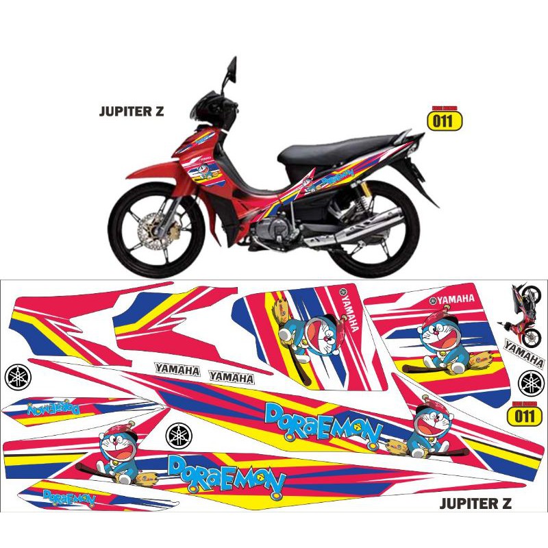 striping variasi jupiter z 2005-2008 doraemon