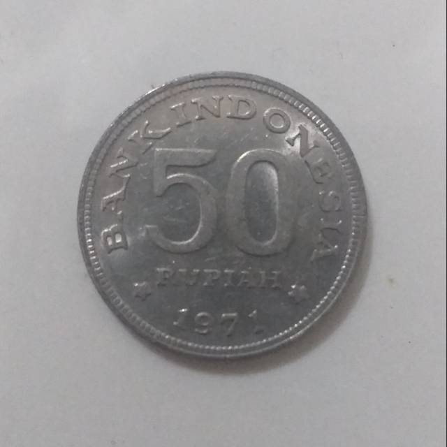 Koin 50 rupiah tahun 1971