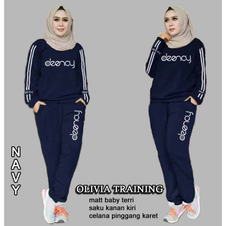 OLIVIA TRAINING, Setelan olah raga Wanita super Jumbo terlaris Belie Love 61204-65260-69112-731654 (