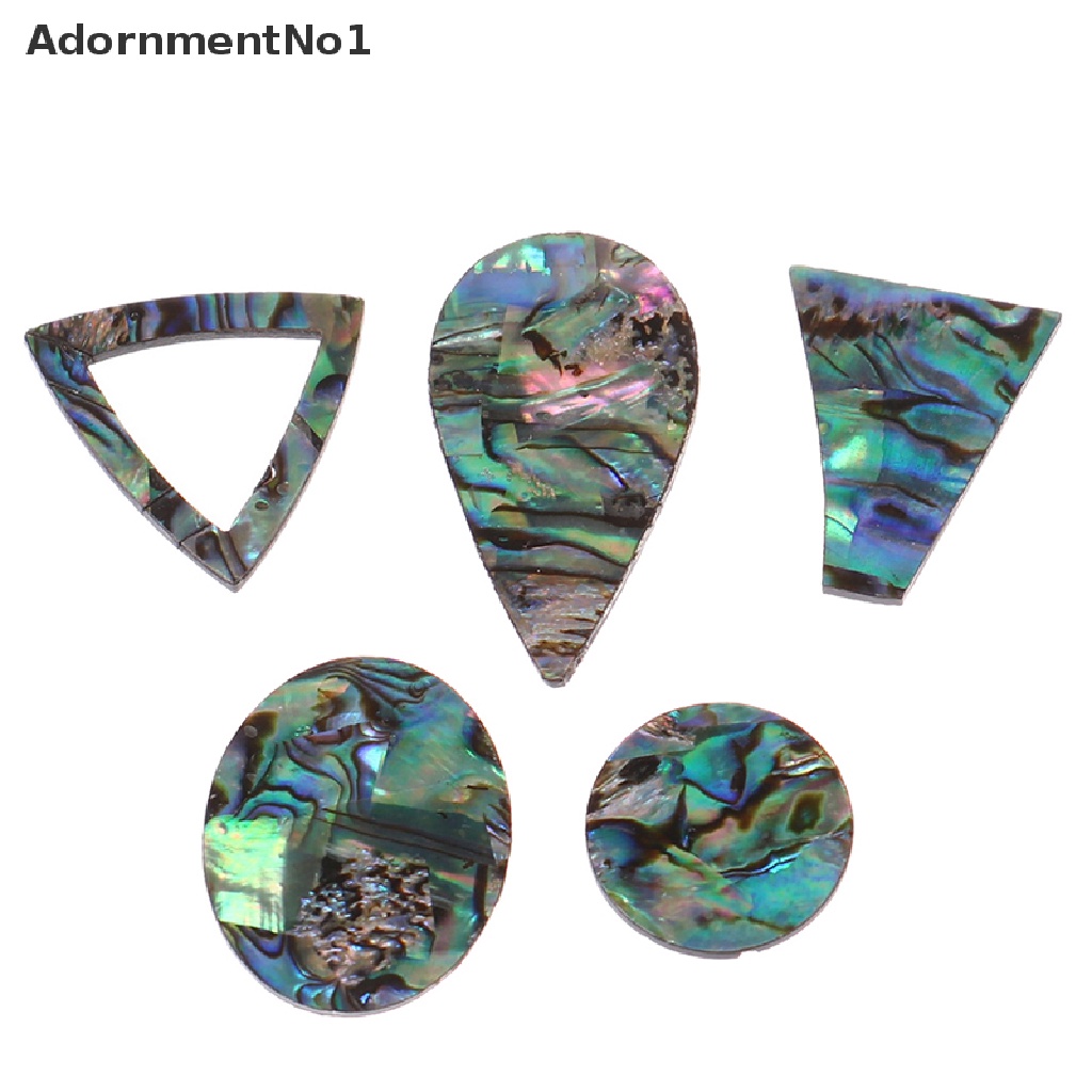 (AdornmentNo1) Manik-manik Kerang Abalone Alami Untuk Membuat Perhiasan Kalung / Anting