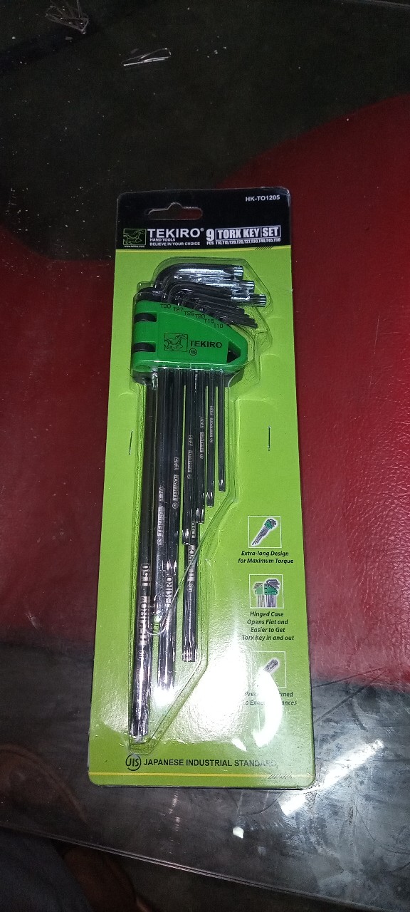 Tekiro Kunci L Bintang Panjang Tanpa Lubang 9 Pcs Torx Set 9 Pcs Termurah Berkualitas