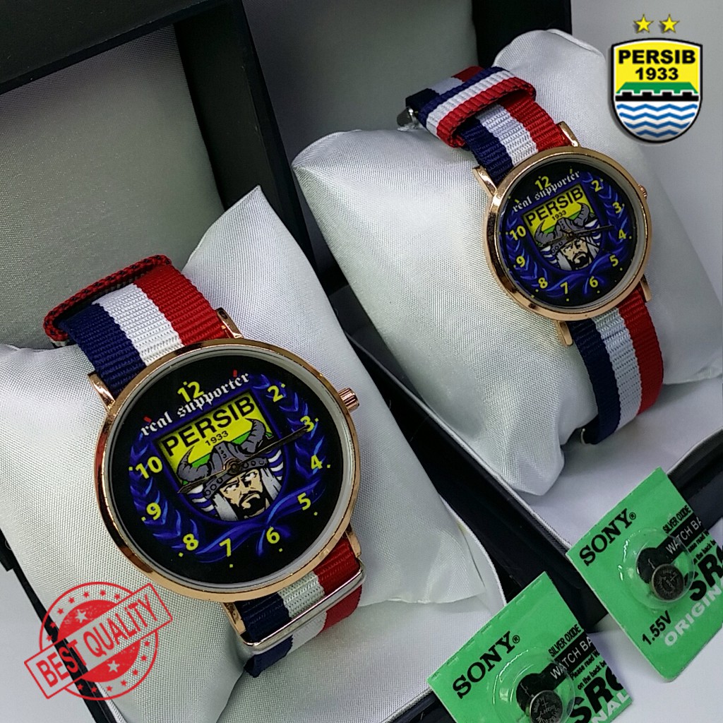 (BEST QUALITY) JAM PERSIB KANVAS (SATUAN/SEPASANG) 3