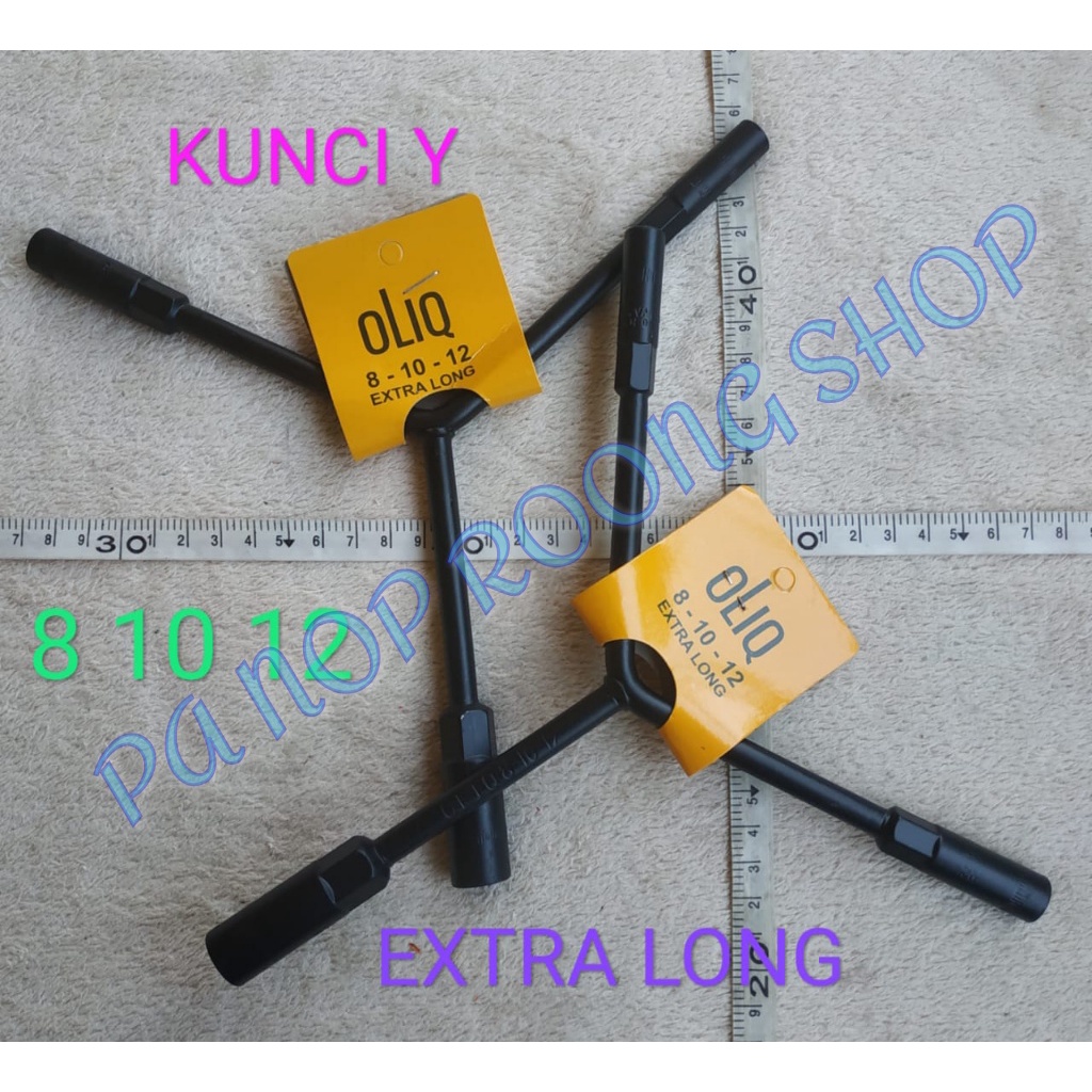 KUNCI Y 8 10 12 EXTRA LONG HITAM OLIQ