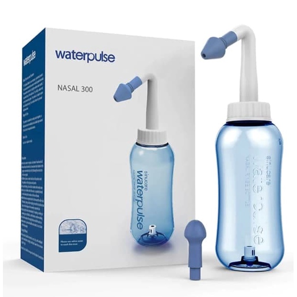 Paket Botol Pembersih Cuci Hidung Nasal Wash / Nasal Rinse Water Pulse 300ml + Garam