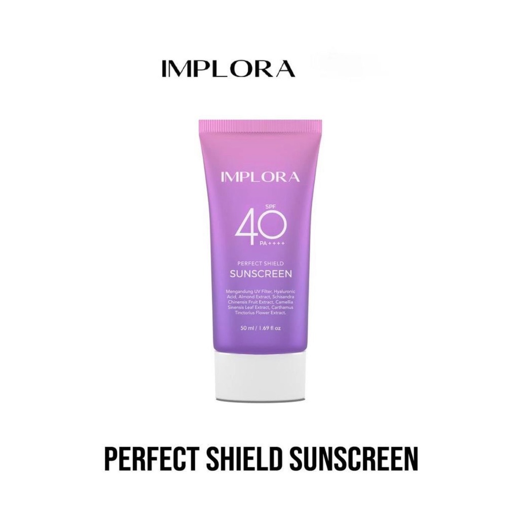 ✿ELYSABETHME✿ Implora uv shield sunscreen spf40 sunblock pelindung wajah dari matahari UVA UVB