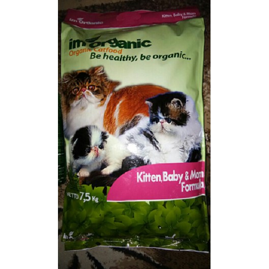 IM ORGANIC Kitten Baby Mom Repack 1kg Makanan Kucing IMO KBM 1 kg