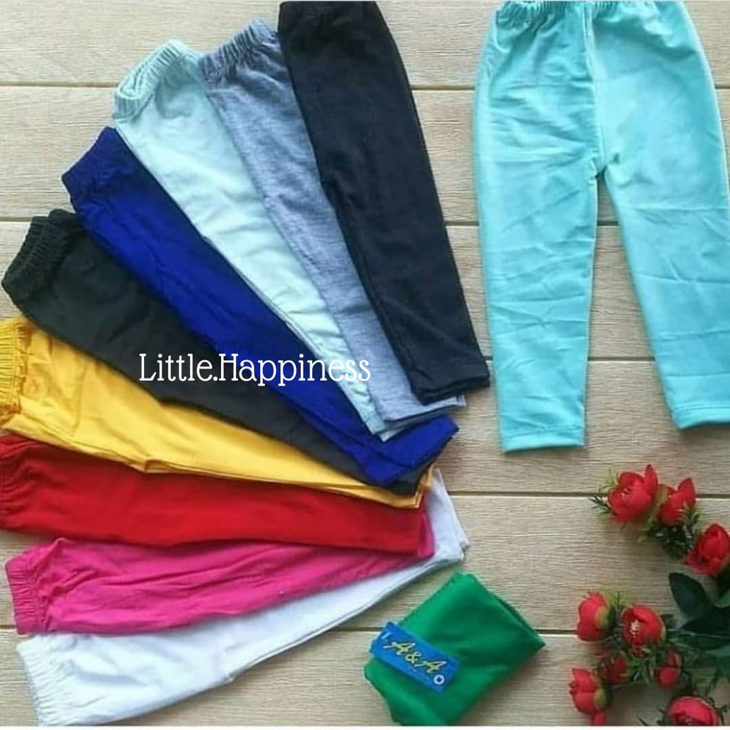 Legging Callysta Warna Polos Size XS-L (0-5tahun) Legging Callysta Murah