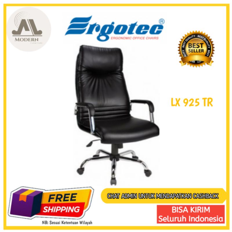 TERMURAH Kursi Putar / Kursi kantor / kursi belajar/ kursi multifungsi terbaru Ergotec Tipe LX 925 T