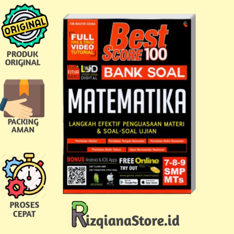 BEST SCORE 100 BANK SOAL MATEMATIKA SMP MTS KELAS 789