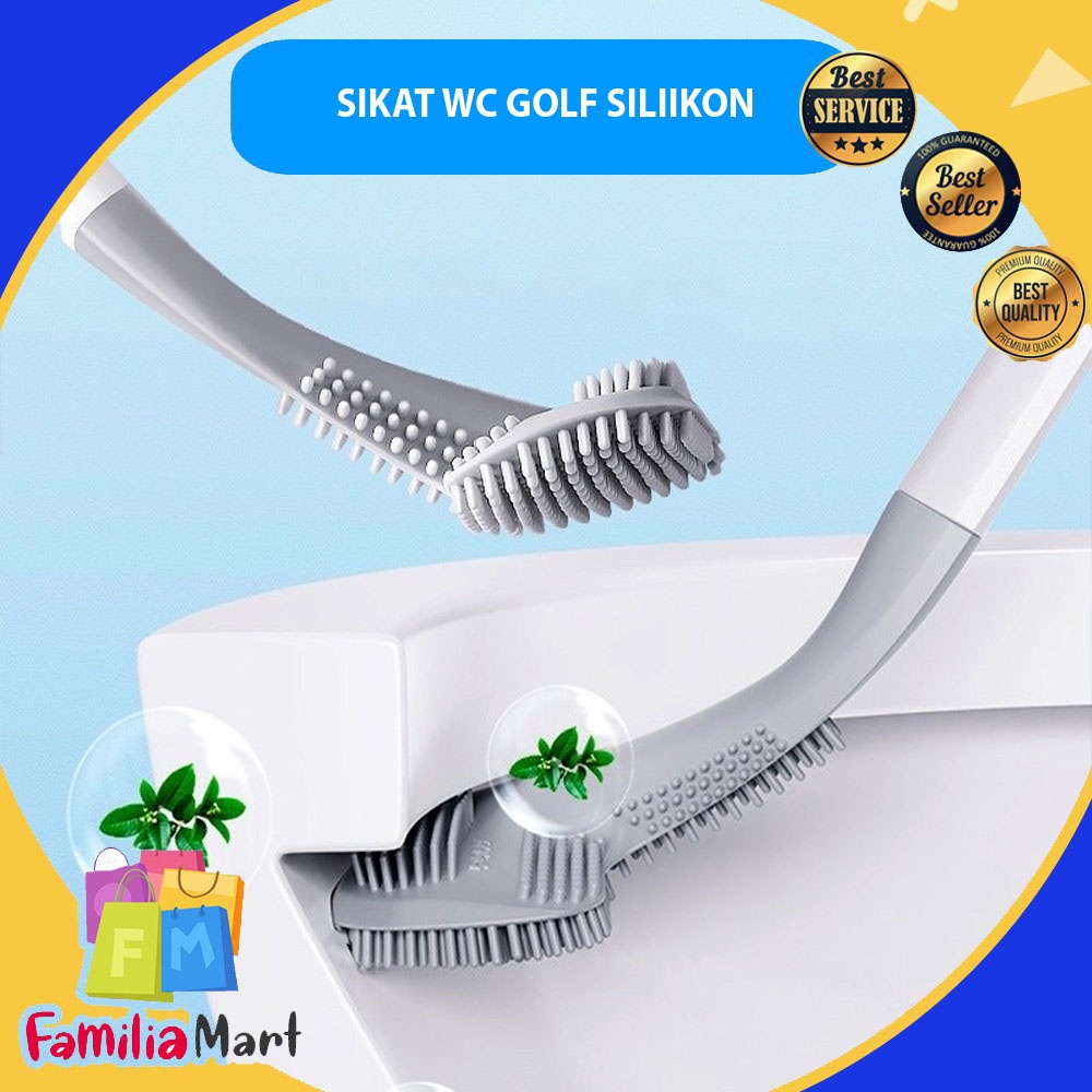 BRUSH TOILET GOLF SILICONE / SIKAT WC SILIKON