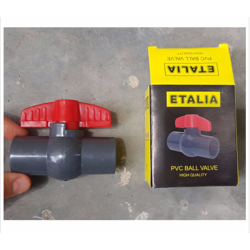 Ball Valve / Stop Kran Air PVC 1/2 inch ETALIA | Shopee ...