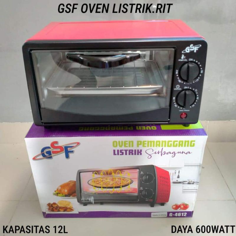 OVEN LISTRIK GSF G 4712 PEMANGGANG SERBAGUNA KAPASITAS 12 LITER