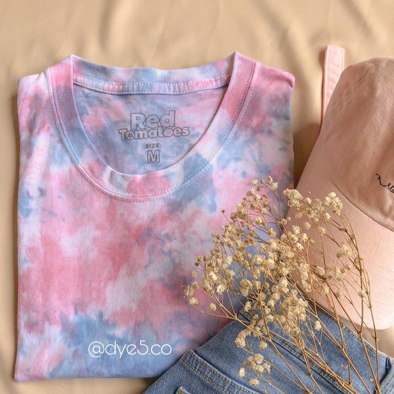 Paket tie dye/kaos tie dye/baju tie dye/tie dye shirt/Masker tie dye (2warna)