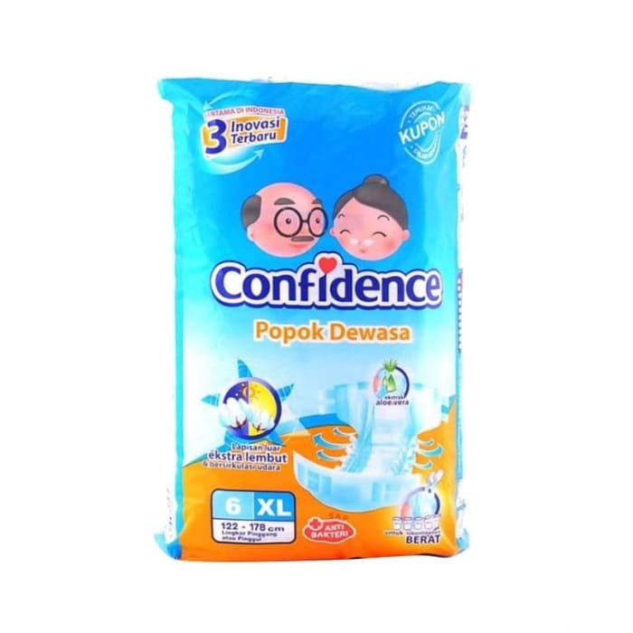 Confidence Premium XL6 Popok Dewasa Diapers Pampers XL 6