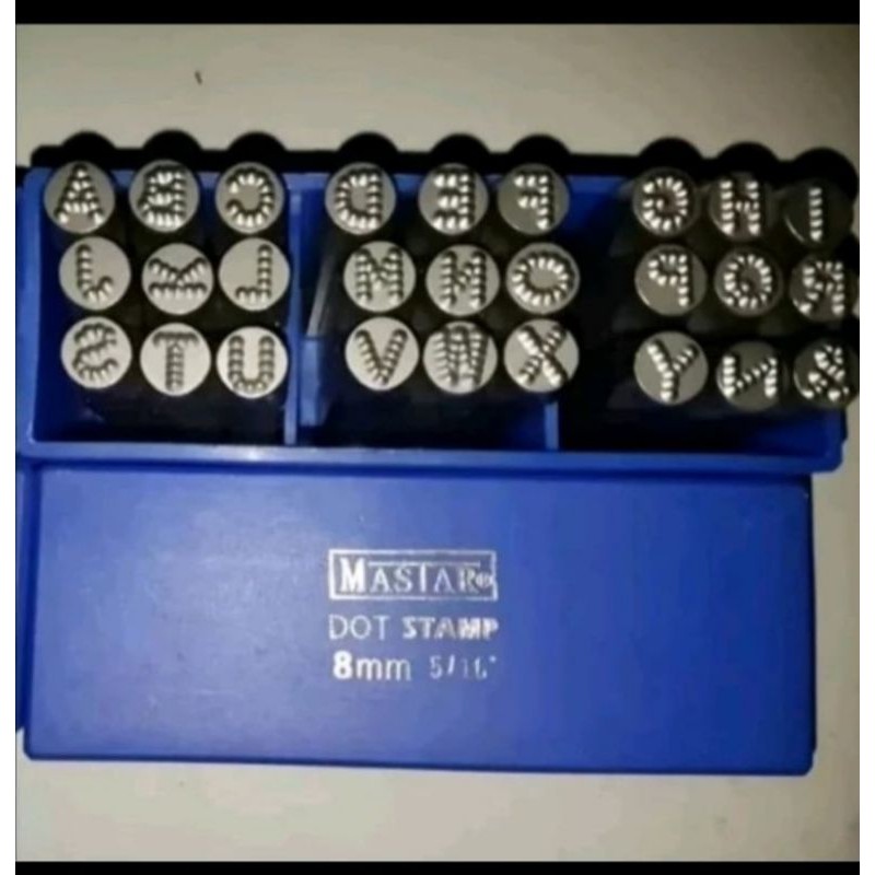 

(ADN) Huruf kotak model bintik 6 mm A-Z letter punch master