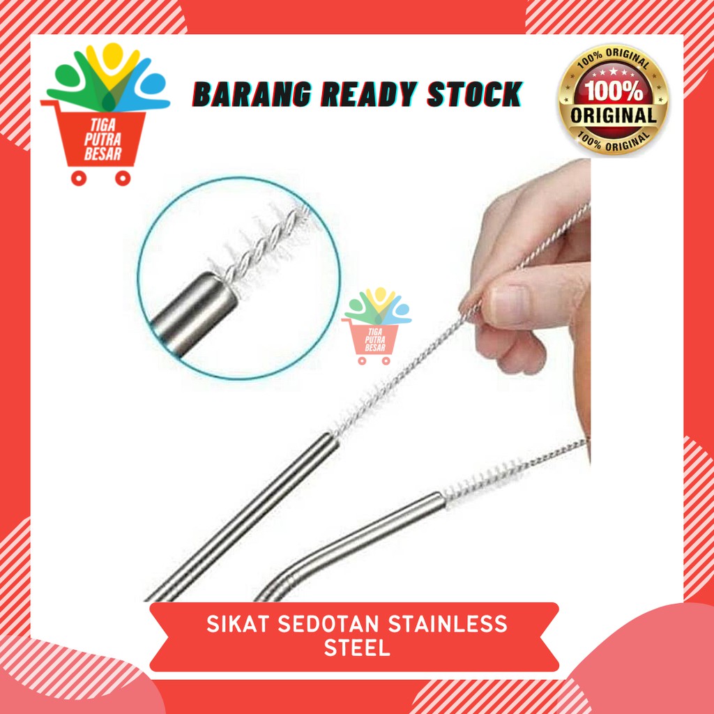 SIKAT PEMBERSIH SEDOTAN STAINLESS STEEL / DOT BAYI STRAW CLEANER