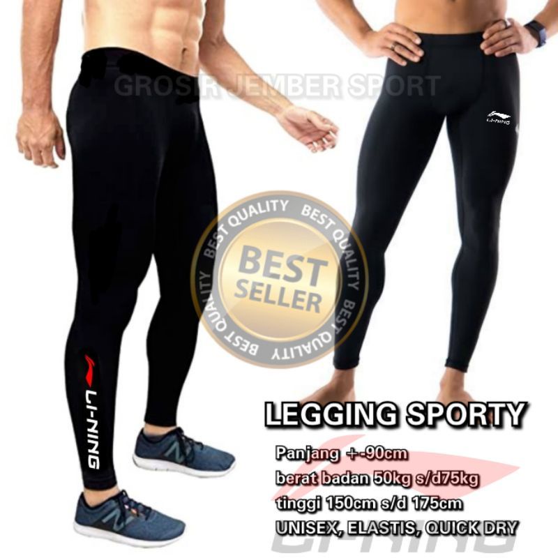 ⭐⭐⭐⭐⭐PROMO MURAH celana leging badminton lining celana spandek voli leging celana mancing bersepeda