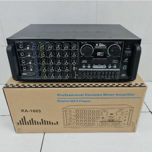 Power Amplifier Blackspider Ka1665 Usb Sd Bluetooth Equalizer Original