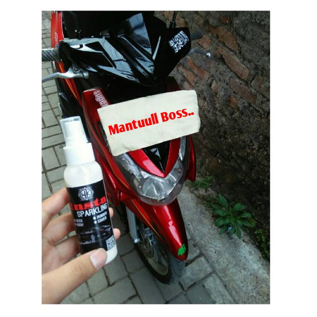 Body Compound + Insta Sparkling penghilang baret &amp; pengkilap body motor / mobil