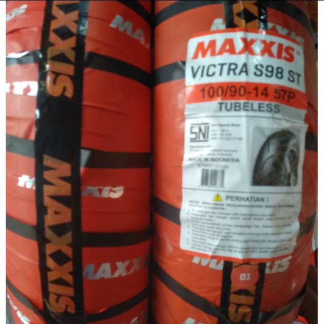 Ban tubles maxxis victra 100/90.14 free pentil 100% original