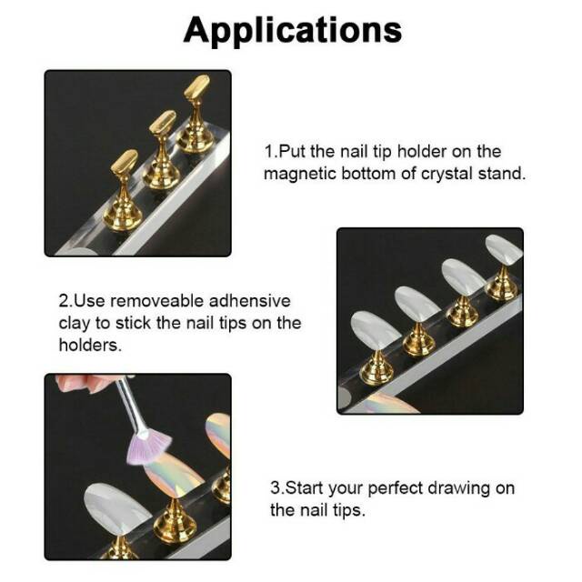 Display Kuku Bentuk Magnet isi 5