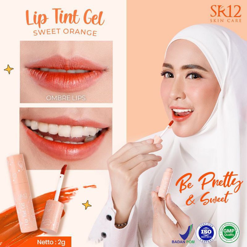 LIP TINT SR12 / LIP TINT GEL SR12 / LIP TIN SR12 / LIPTINT SR12 / PELEMBAB BIBIR / BIBIR SEHAT