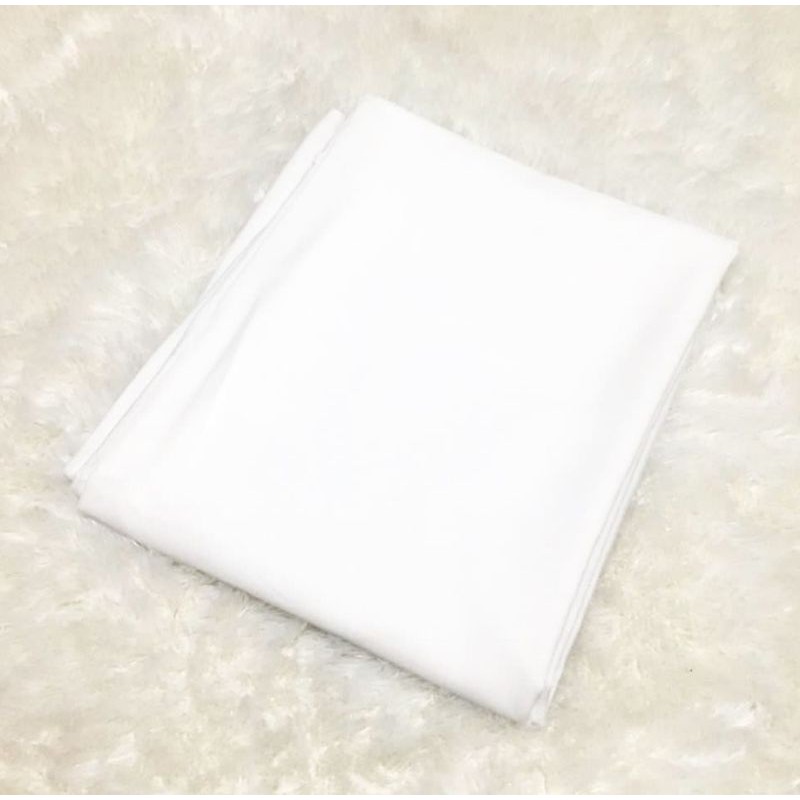Kain sprei Hotel  putih polos 100% katun TC 300