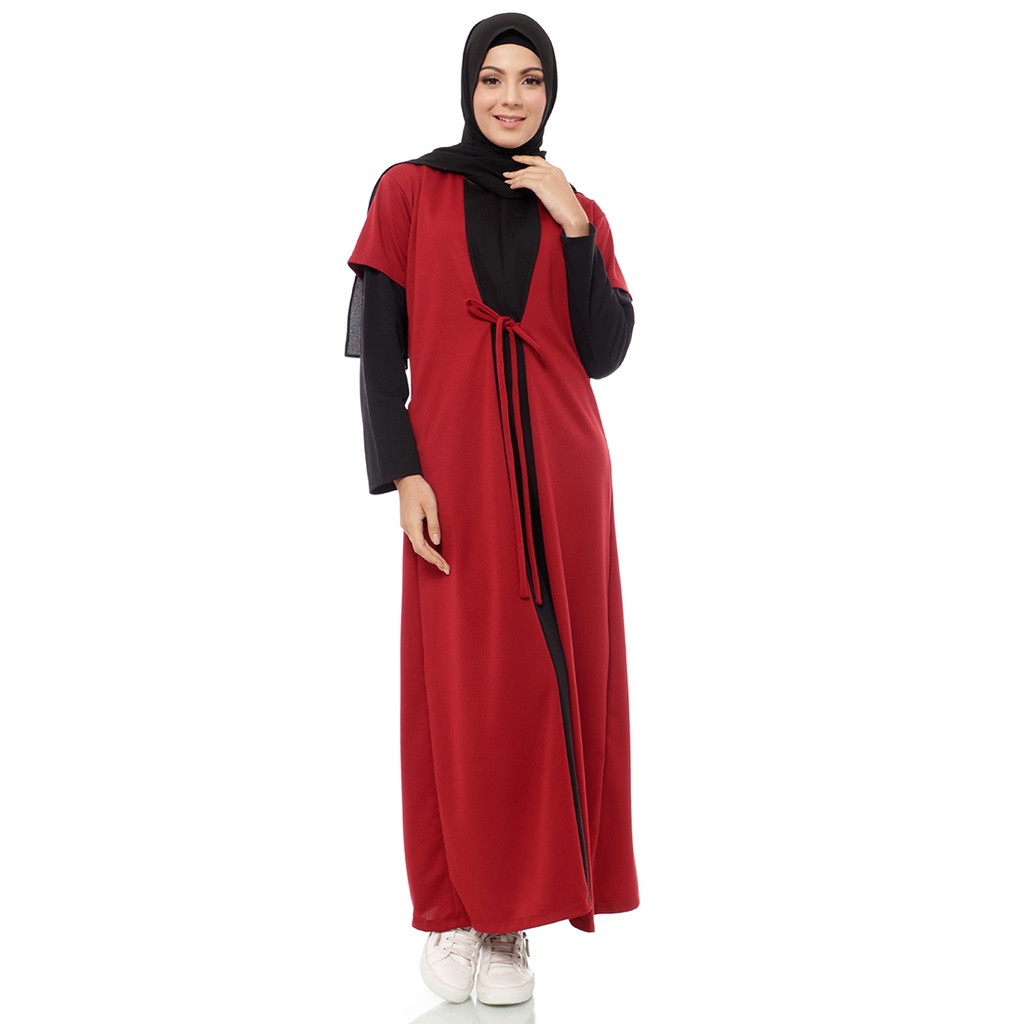 Mybamus Two Tone Elula Dress - Gamis Muslim - Gamis Busui-4