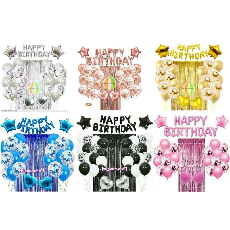 Dekorasi Set Happy Birthday