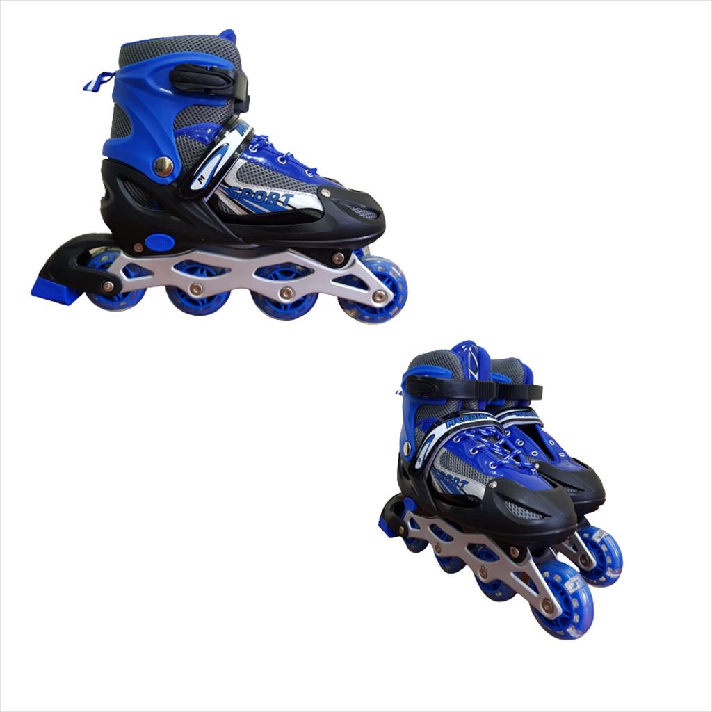 Sepatu Roda Anak/Sepatu Roda Inline Skate 1RD Lampu FREE BAUT 905C