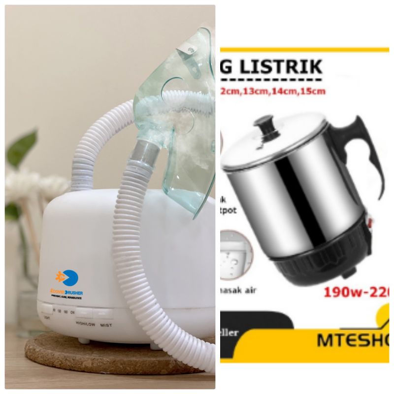 Paket CC EXTRA + MUG PLUS (Oxymeter/Oxycan/Thermogun/Tensimeter/Glukosameter), Covid Crusher bukan nebulizer/humidifier biasa, dengan cara kerja seperti HFNC/HHO (High Flow Nassal Canula/Humidified Heated Oxygen) yang didesign khusus untuk menangani Covid