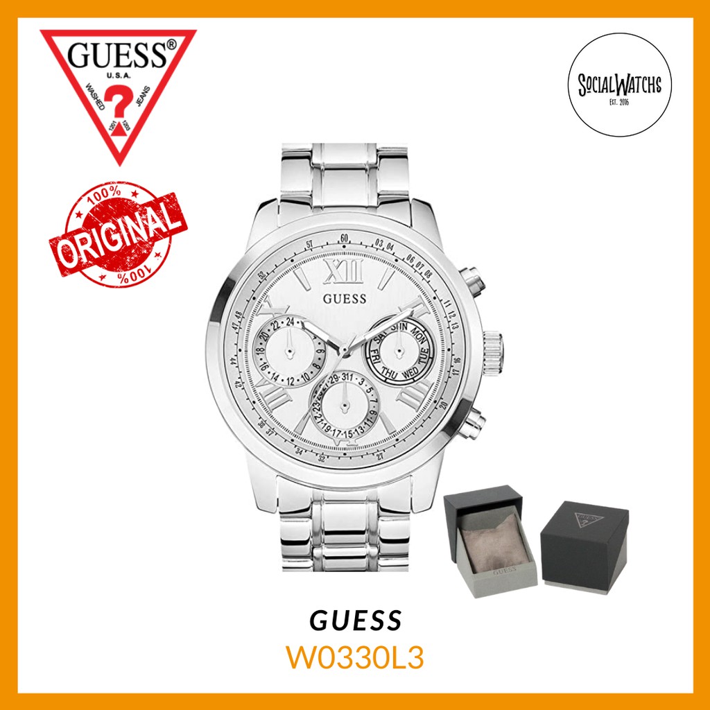 Jam Tangan Pria/Wanita GUESS W0330L3 ORIGINAL