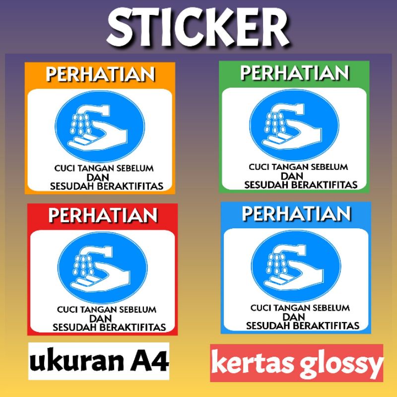 

STICKER PERHATIAN CUCI TANGAN i7s