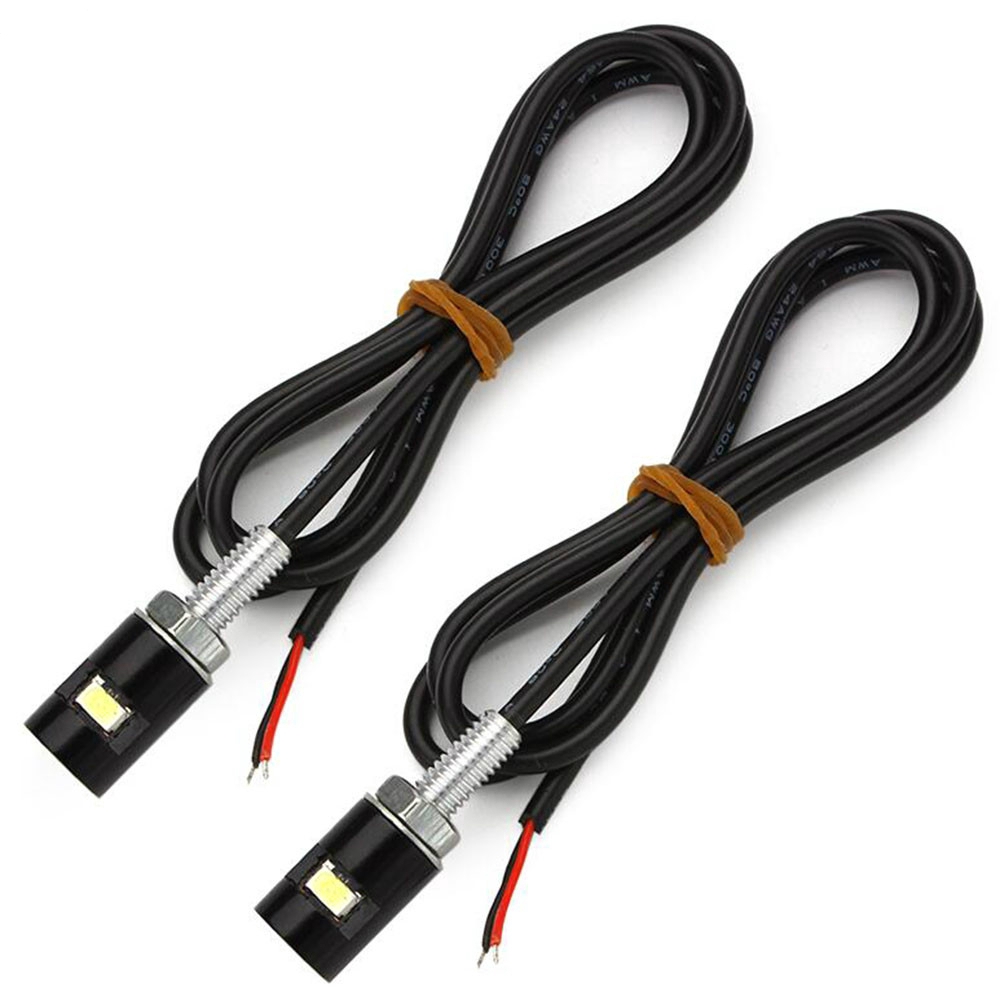 2Pcs Lampu LED Sinyal Kabel 70cm 12V untuk Motor