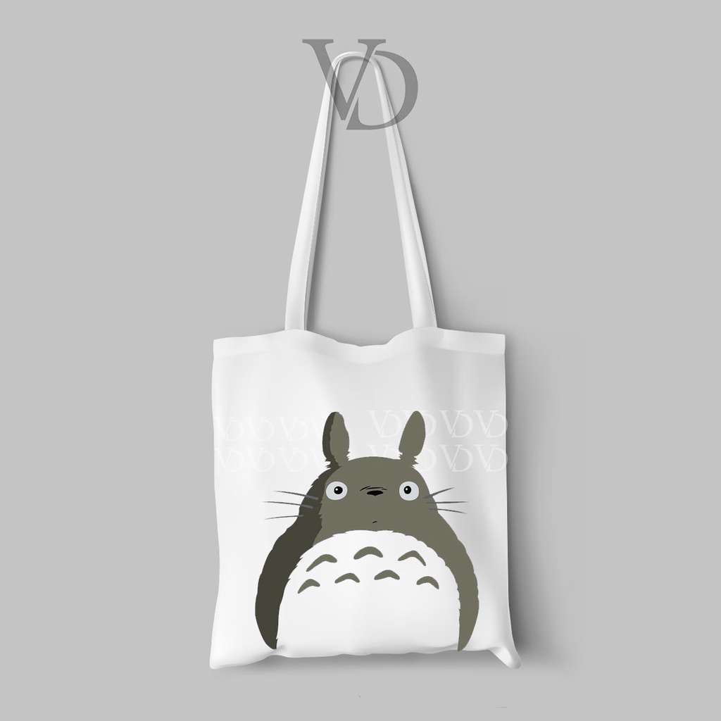 tote bag kanvas / tote bag totoro / tote bag anime japan / tote bag anime jepang / tote bag ghibli studio