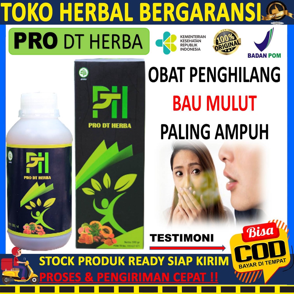 PRO DT Herba Obat penghilang  bau mulut, penghilang bau mulut permanen, obat bau mulut ampuh, obat b