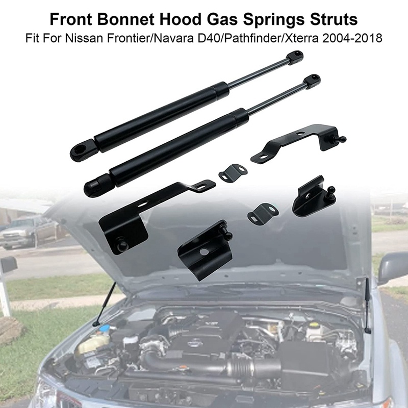 Front Hood Bonnet Gas Strut Lift Support for Nissan Frontier Navara D40 Frontier Xterra Pathfinder 2004-2018