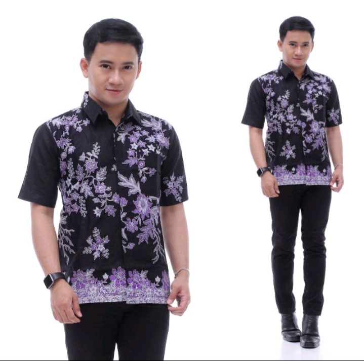 Atasan Batik Pria Panjang Pekalongan M L Xl