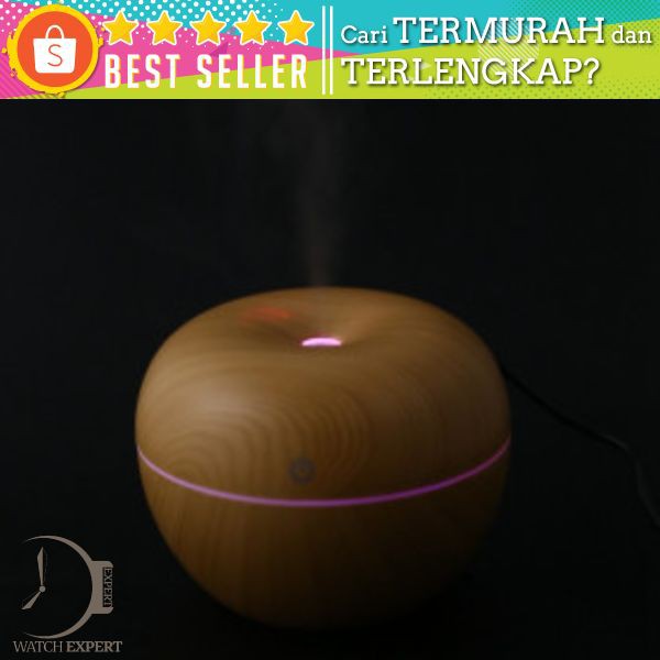 Taffware Ultrasonic Humidifier Aroma Essential Oil Diffuser Wood Design 130ml - AUG17 - Wooden