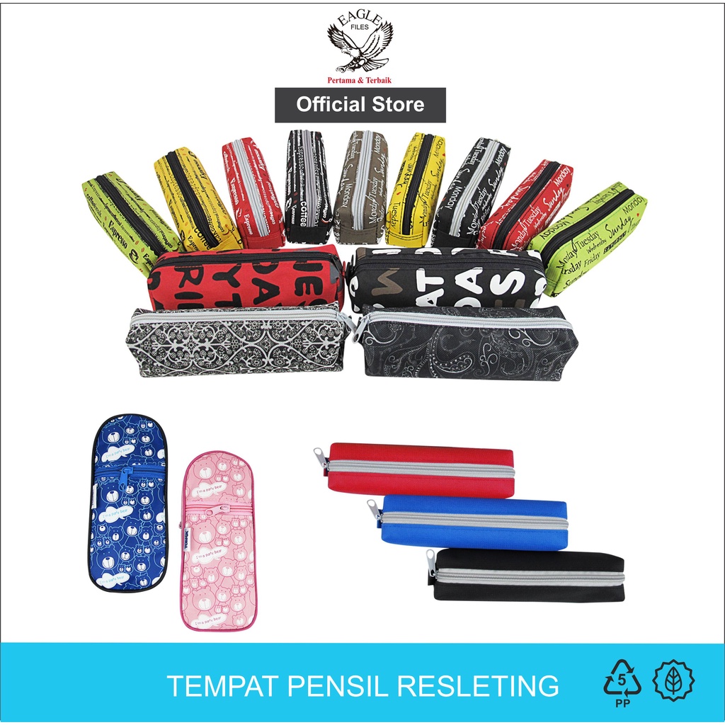 

Tempat Pensil TOMEX Kotak Pensil Case Tepak Pensil Motif Mixed