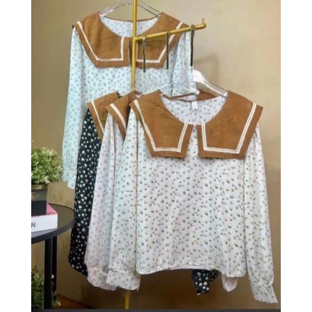 BAJU WANITA ATASAN MOTIF BUNGA/KOREAN STYLE