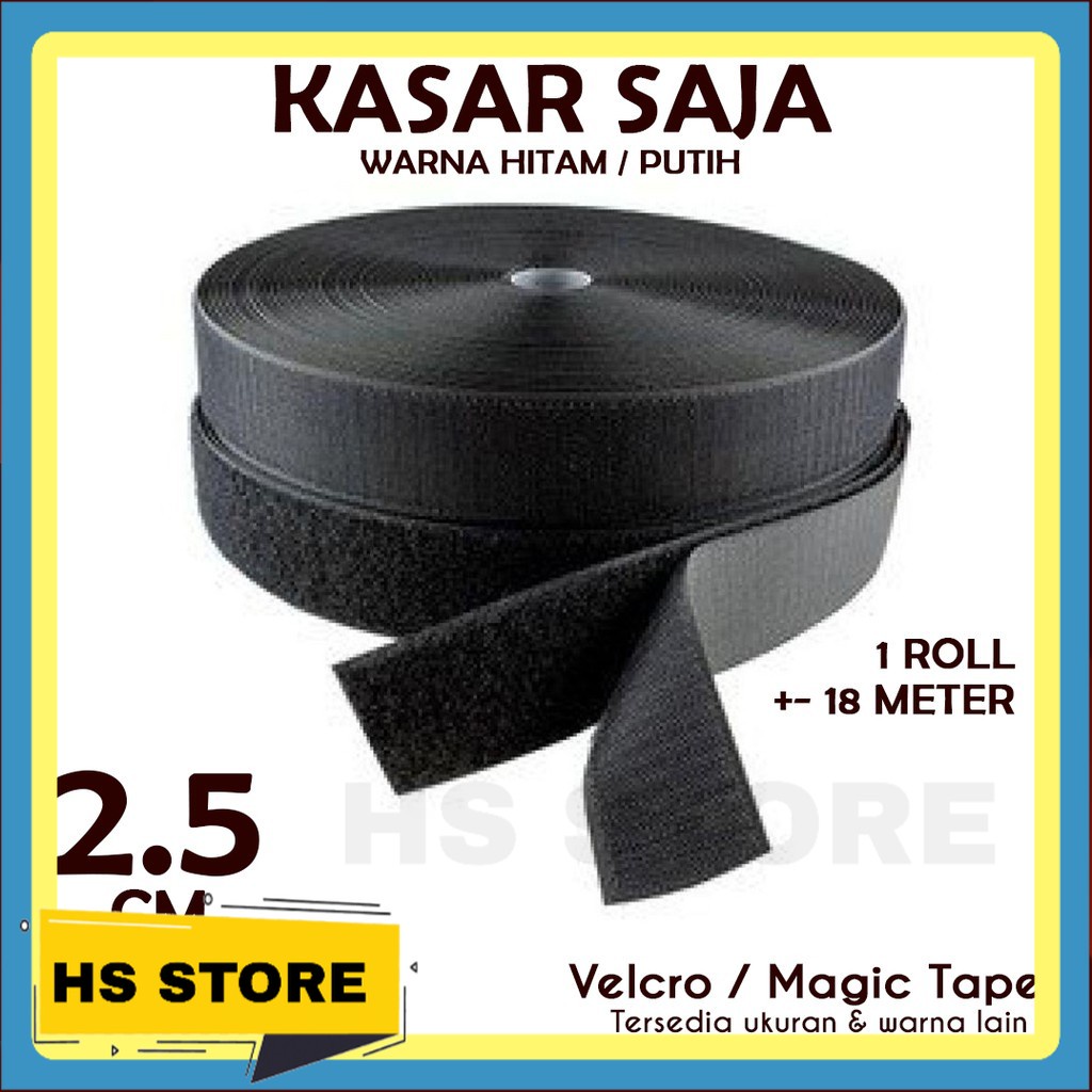 

VELCRO 2,5 CM MAGIC TAPE KASAR 18 METER