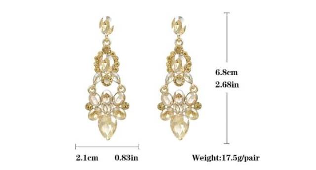 ✨ anting korean styles flowery and pearly diamond