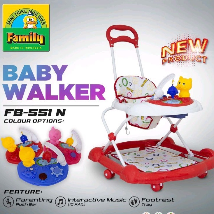 Baby Walker Family FB551N Badong Kereta Dorong Bayi