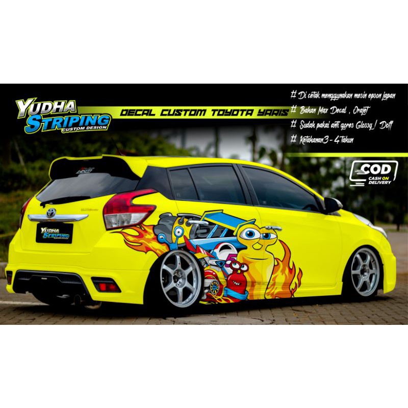 STICKER VARIASI YARIS / STICKER DECAL TOYOTA YARIS